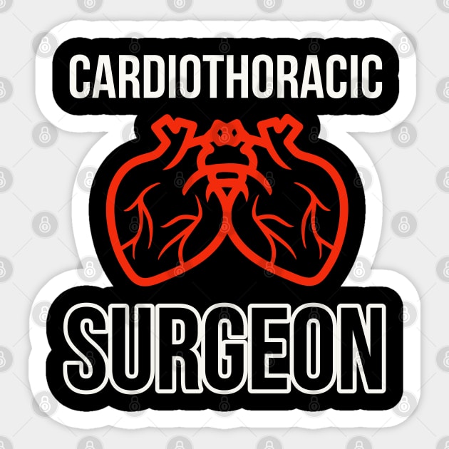 Cardiothoracic Surgeon Sticker by DeraTobi